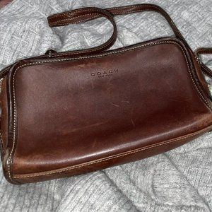 Vintage Leather Coach Purse in Brown